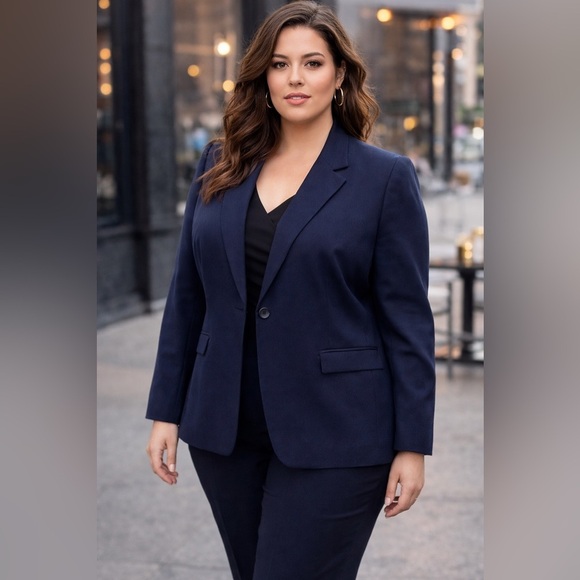 Pendleton Jackets & Blazers - Pendleton Plus Navy 100% Virgin Wool  Blazer Jacket USA Classic Career 90s 22W